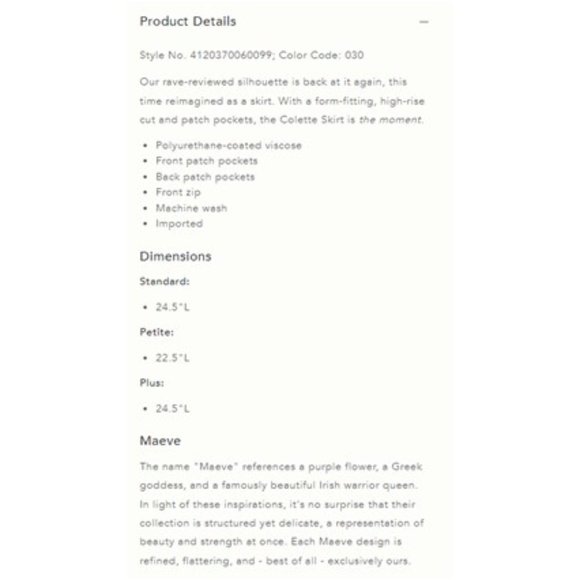 NWT-Anthropologie Maeve The Colette Green Faux Leather Skirt - L - Picture 5 of 5